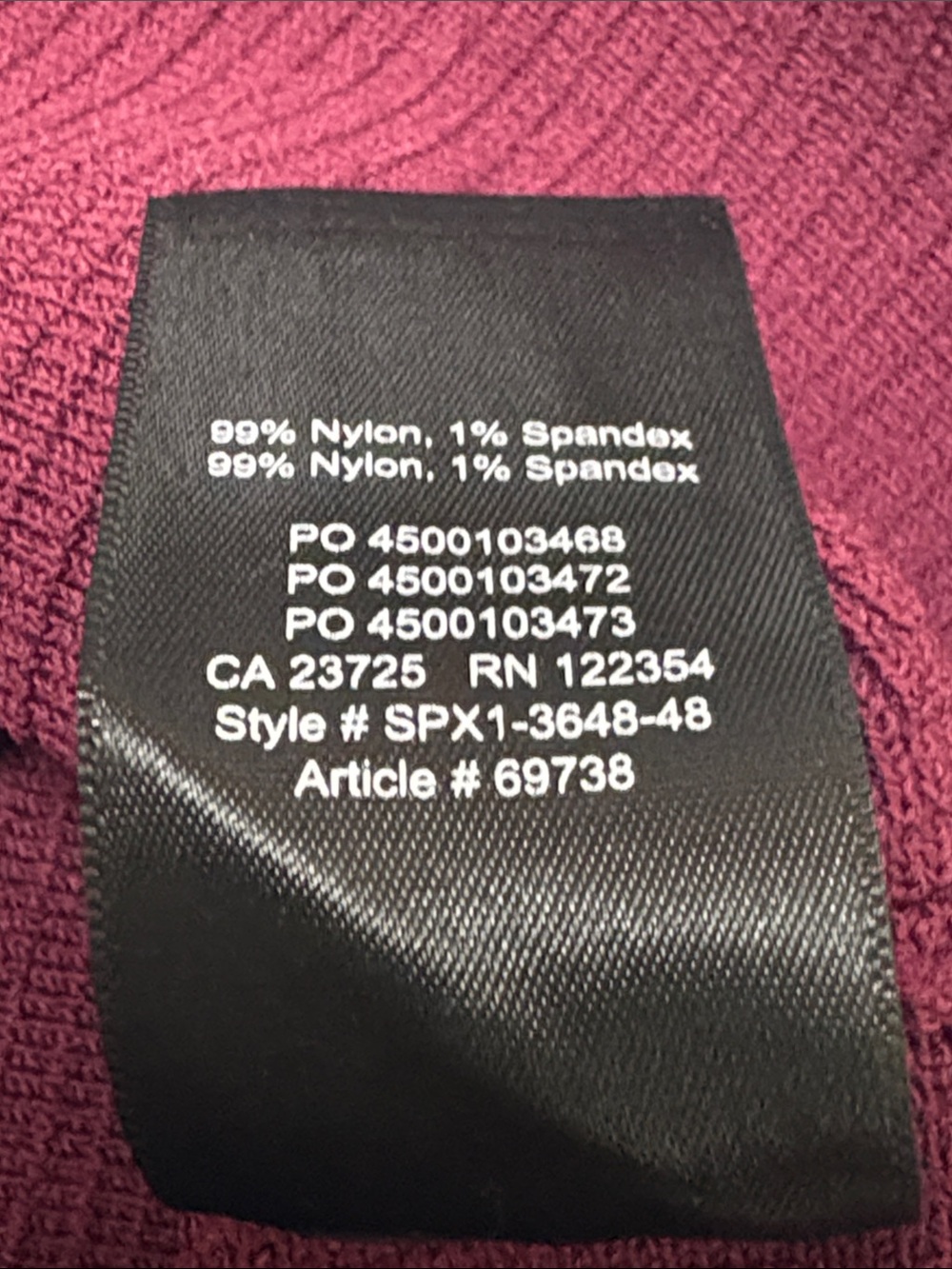 Babaton Ribbed Square-Neck Tank Top - Wine, medium - Picture 6 of 6